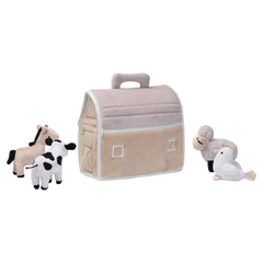 Lambs & Ivy plush barn rooster toy for lively farm role-play.
