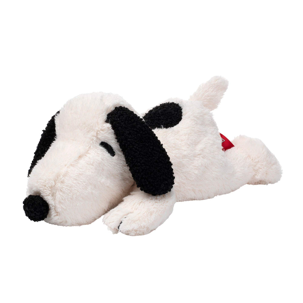 Lambs & Ivy Snoopy plush features a black back spot for playful detail.