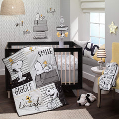 Lambs & Ivy Snoopy plush crafted from soft polyester for durability and comfort.