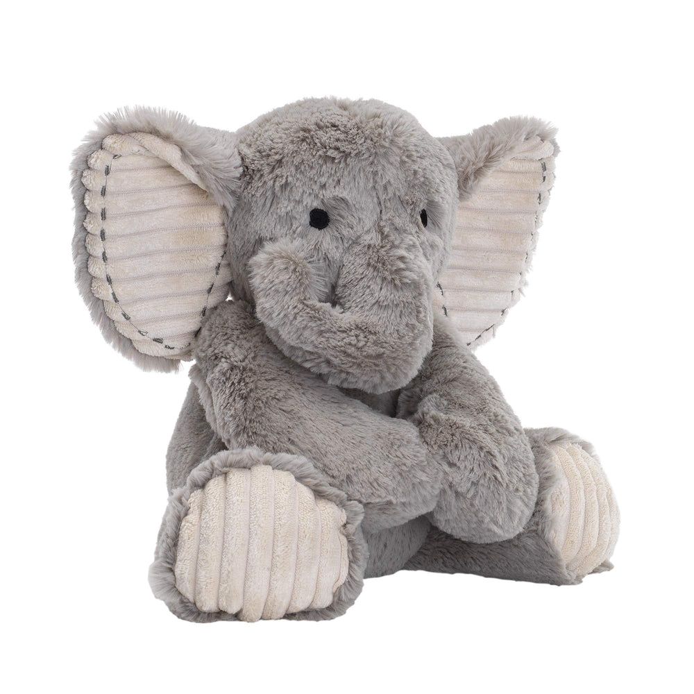 Lambs & Ivy Jett plush elephant velour ears for soft sensory play.