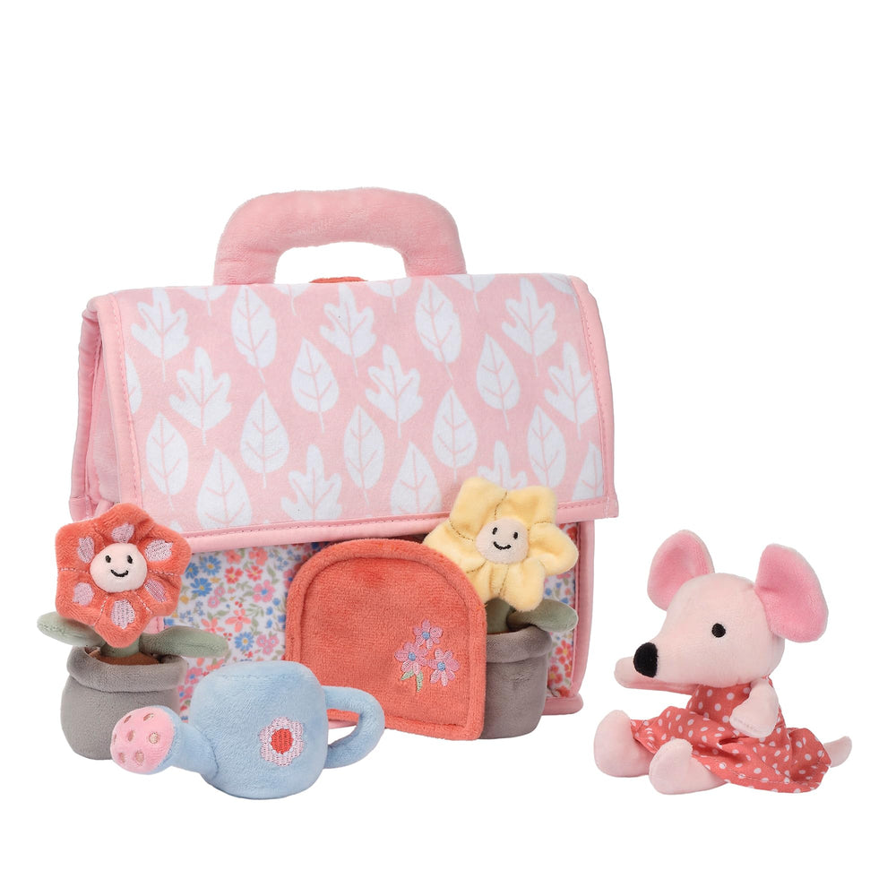 Lambs & Ivy blue velour watering can for pretend care