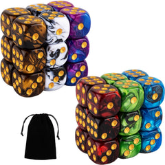 LAMJAM 36-piece D6 dice set for tabletop games