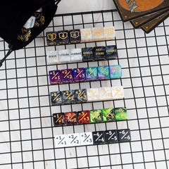 LAMJAM acrylic dice counters with readable numbers for fast tallying.