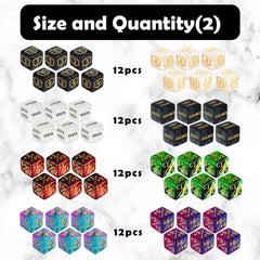 LAMJAM acrylic dice counters are durable and easy to read