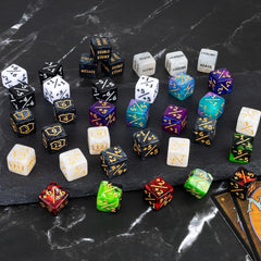 LAMJAM 20mm d20 dice included for fast value checks