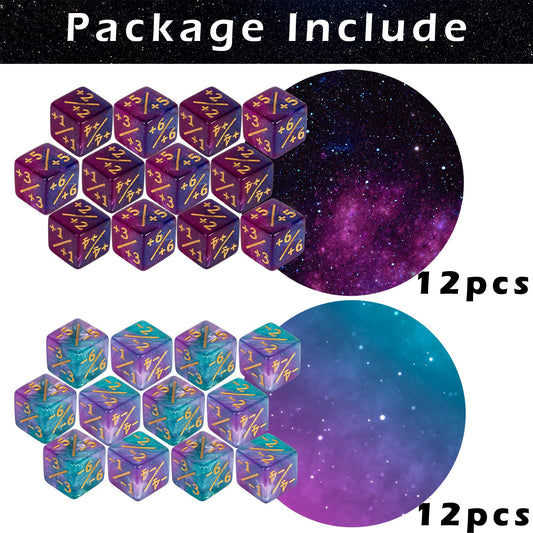 LAMJAM navy and purple counters with large gold numbers for quick reads