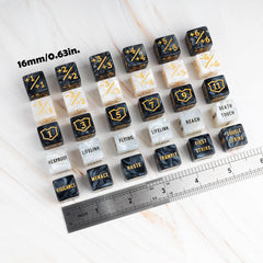 LAMJAM MTG keyword dice pack featuring iconic abilities for theme decks