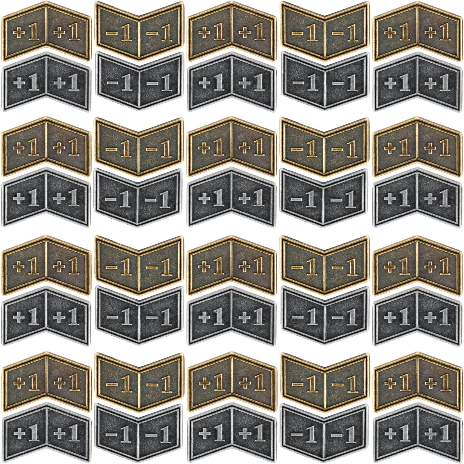 LAMJAM metal MTG counters in black for quick +1/+1 tracking