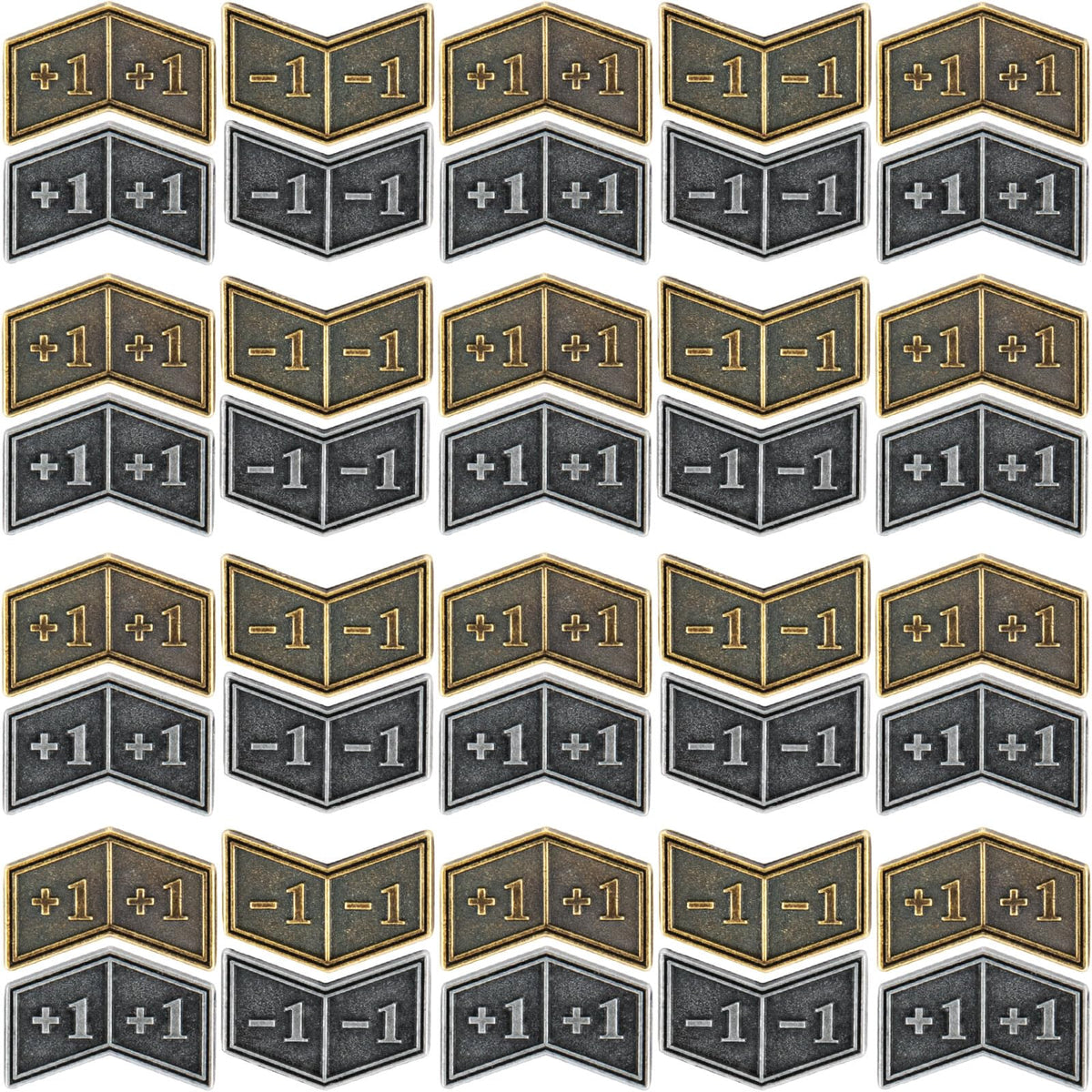LAMJAM metal MTG counters in black for quick +1/+1 tracking