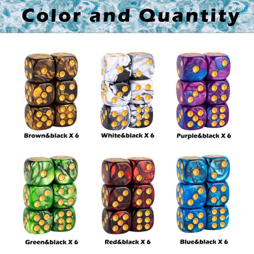 LAMJAM premium acrylic dice with smooth rolling surface