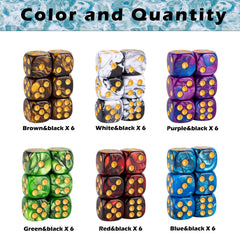 LAMJAM premium acrylic dice with smooth rolling surface
