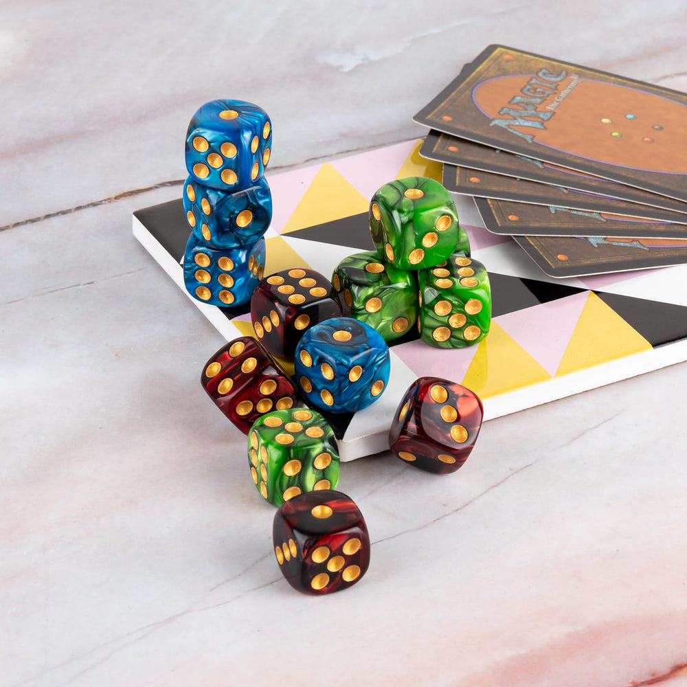 LAMJAM six-color D6 set enhances game organization