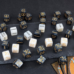 LAMJAM velvet pouch keeps dice counters organized and portable