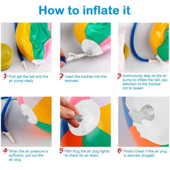 Lamnhin 3-pack beach balls for kids' summer fun and classroom activities