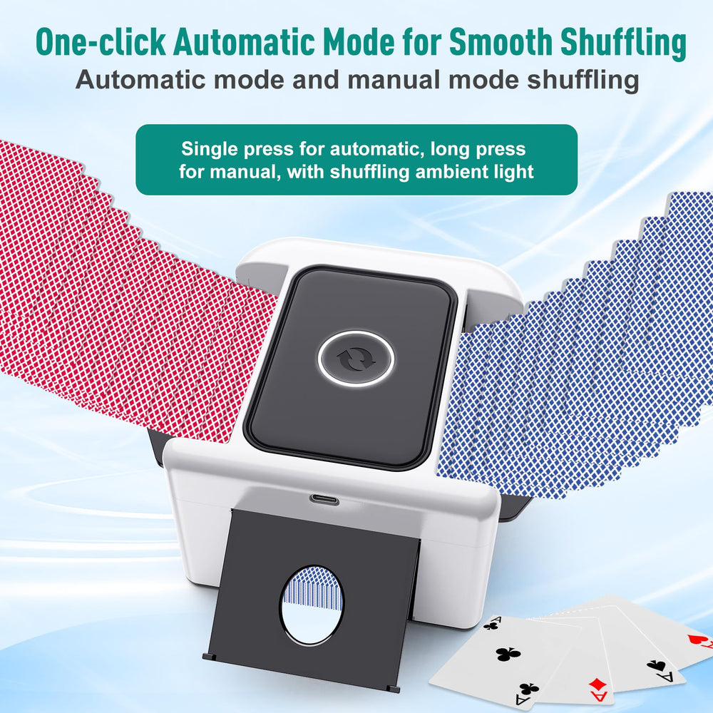 LAMZZP shuffler with LED controls guiding smooth, low-noise operation