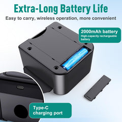 LAMZZP Type-C rechargeable battery for long lasting power.