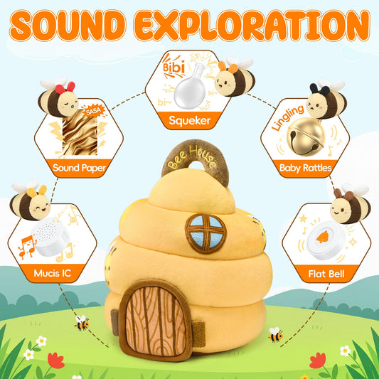 Lanbeby Beehive peek window reveals hidden bees for visual discovery.