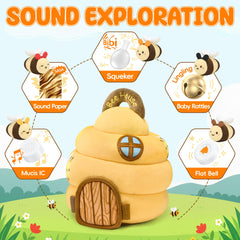 Lanbeby Beehive peek window reveals hidden bees for visual discovery.