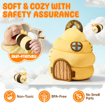 Lanbeby Soft, safe materials ensure baby-friendly exploration.