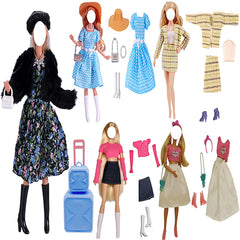 Lance Home 11.5-inch doll winter dresses set for versatile daily play