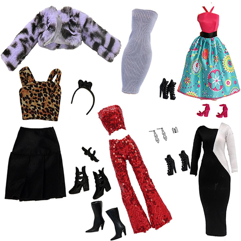 Lance Home winter dresses for 11.5 inch dolls, ideal for creative play and seasonal styling