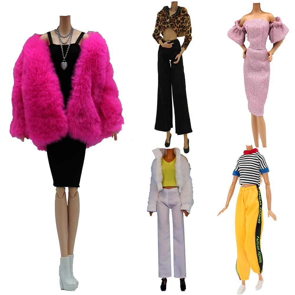 Lance Home 11.5-inch doll winter dresses set for cozy, stylish playtime.