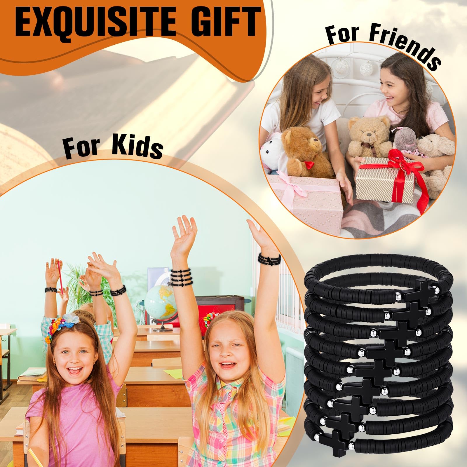 Landical Easter and Valentine gifts cross bracelets for celebrations