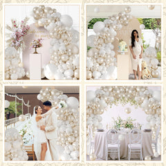 LANGASQUE pearl arch enhances bridal showers with soft ambience.