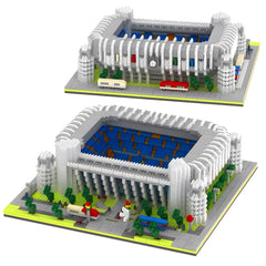 LANGLICHUN Madrid-style model-display showcases a grand miniature stadium at home.