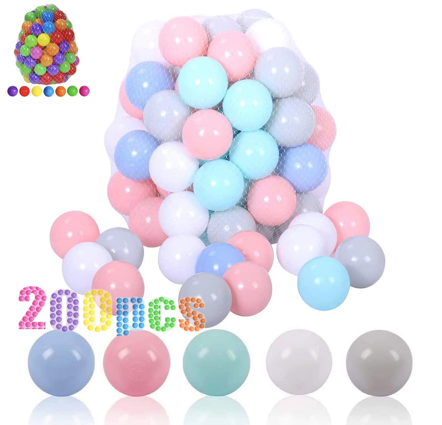 LANGXUN ball pit balls in mixed colors for safe, colorful play