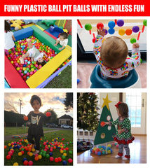 Langxun ball pool party decor with bright colors for festive photo setups.