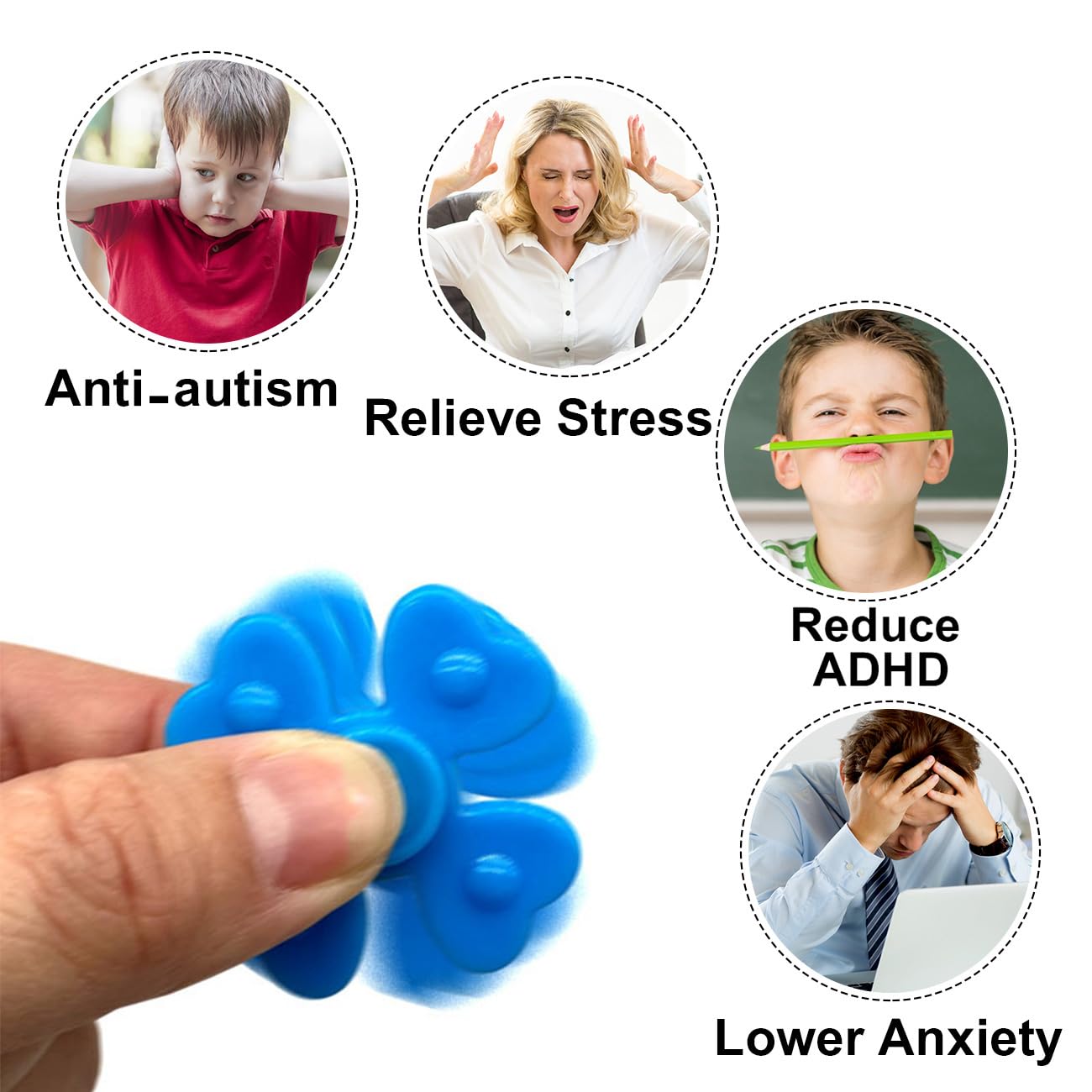 LANQKUISZ pocket-sized spinners are perfect for on-the-go focus.