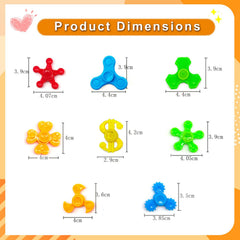 LANQKUISZ spinner set features durable plastic and metal components.