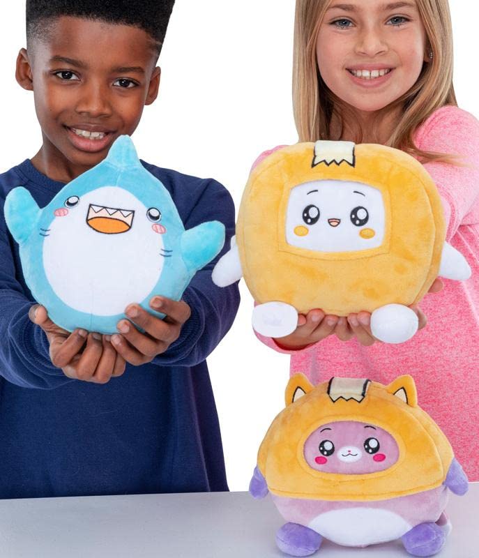LankyBox 8-inch Thicc Boxy plush, side view ideal for shelf styling.