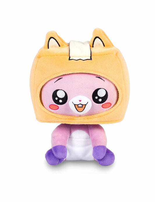 LankyBox Baby Foxy plush with face embroidery for kid-friendly charm and cuddly feel.
