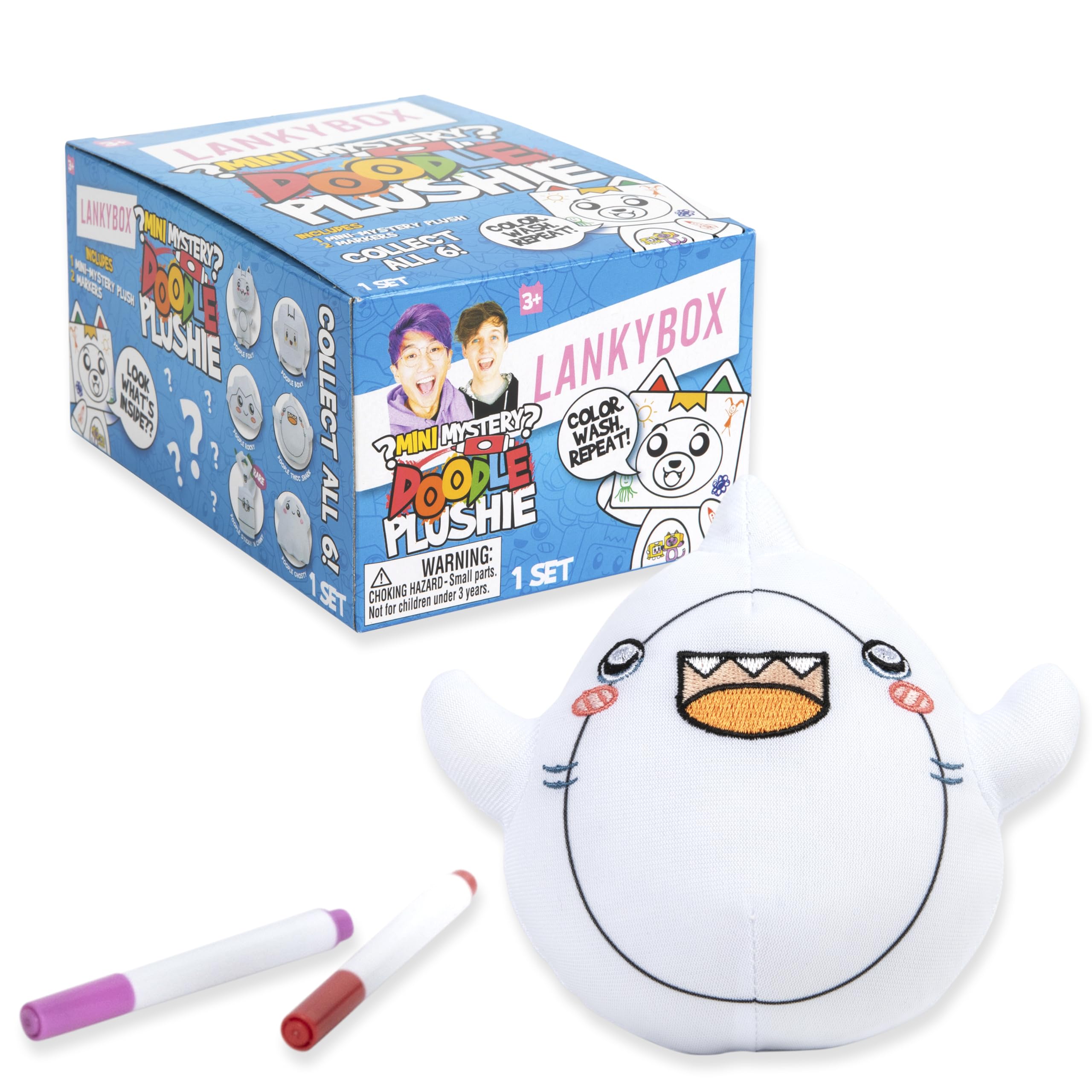 LankyBox collectible plush display for fans and collectors.