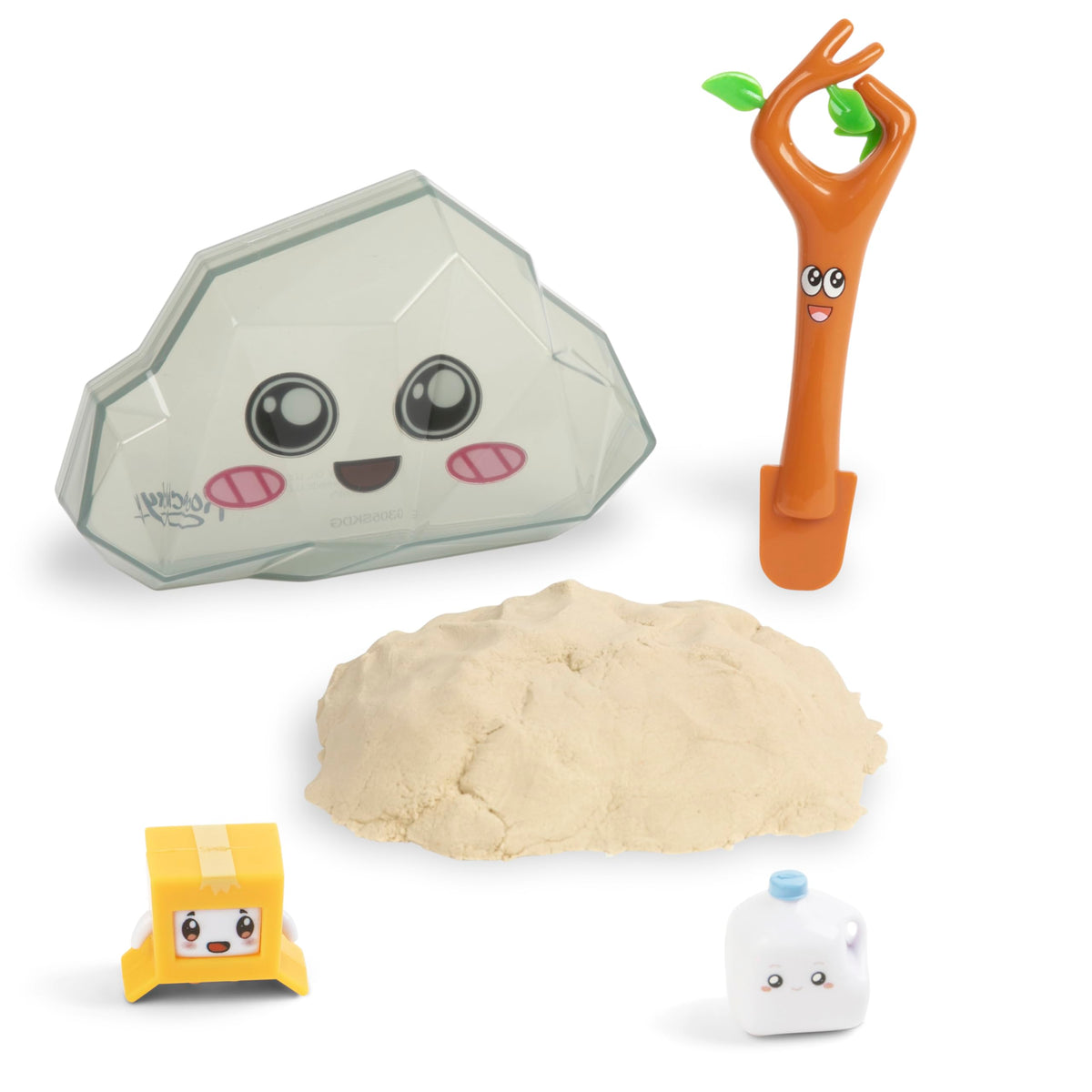 LankyBox Dig-n-Discover Mystery Rocky set with collectible figures for imaginative play.