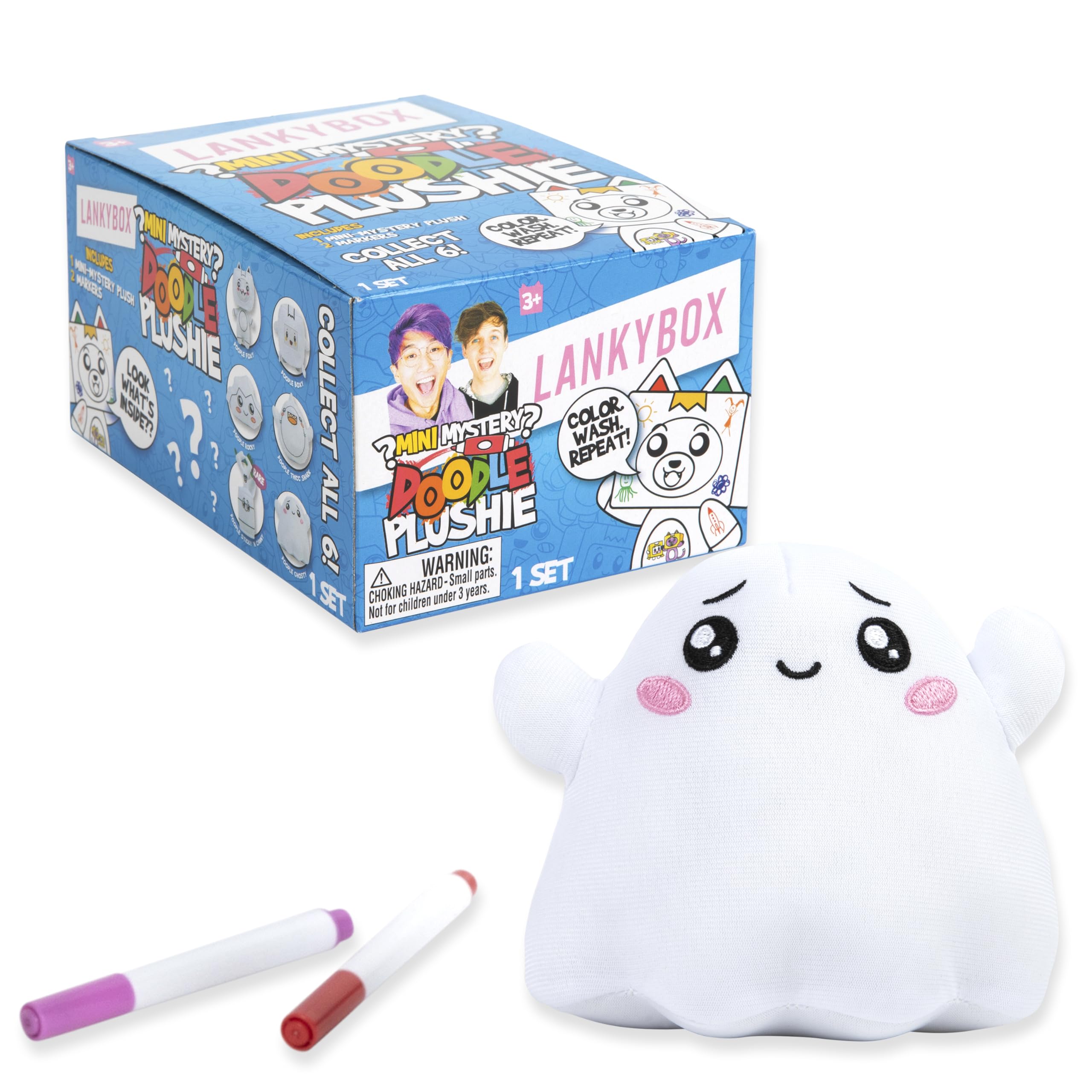 LankyBox doodle-collection character 6 plush for kid-friendly art.