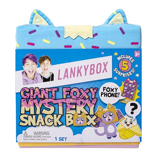 Electronic phone from the box delivering LankyBox phrases for interactive play