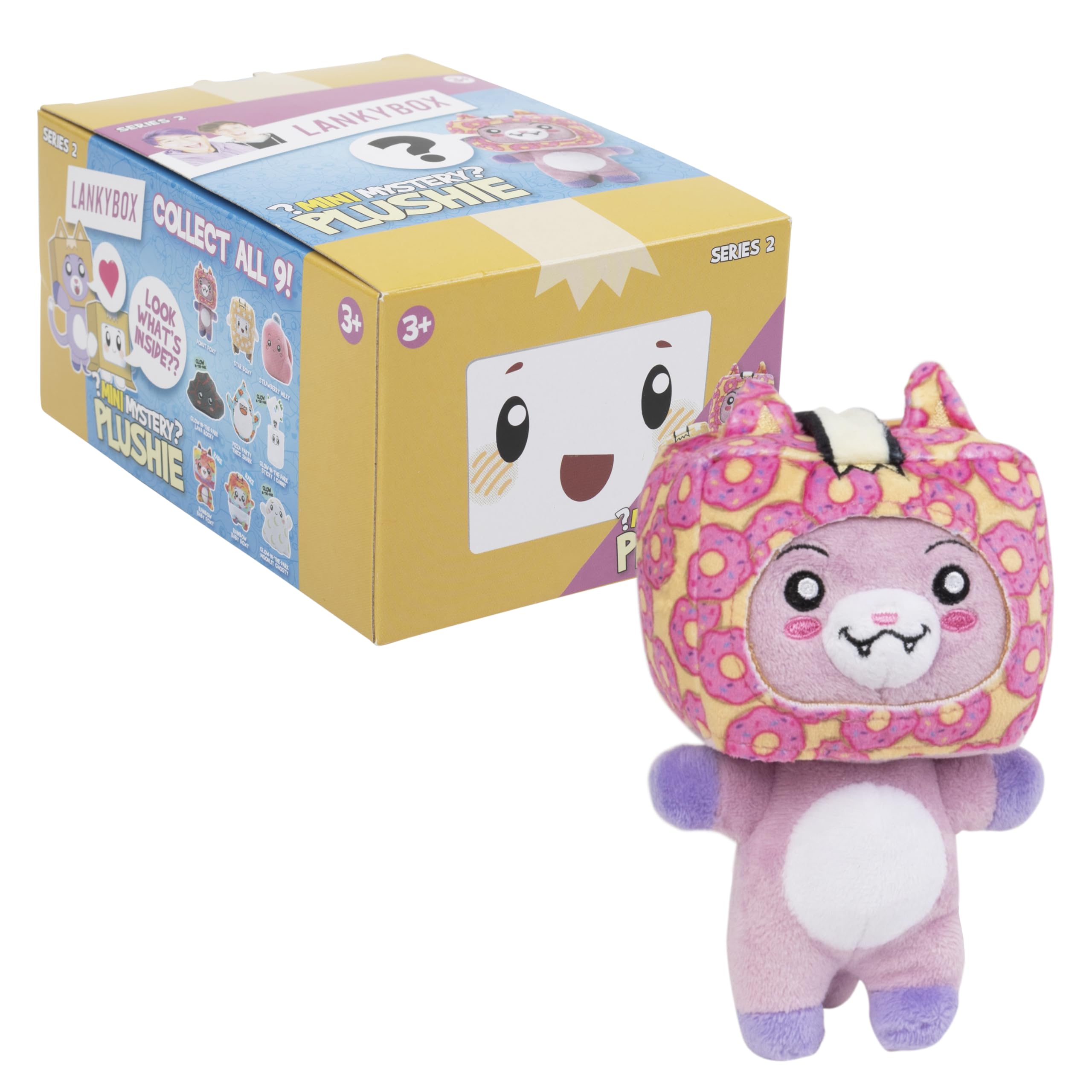 LankyBox mini mystery plush packaging display for collectors and fans.