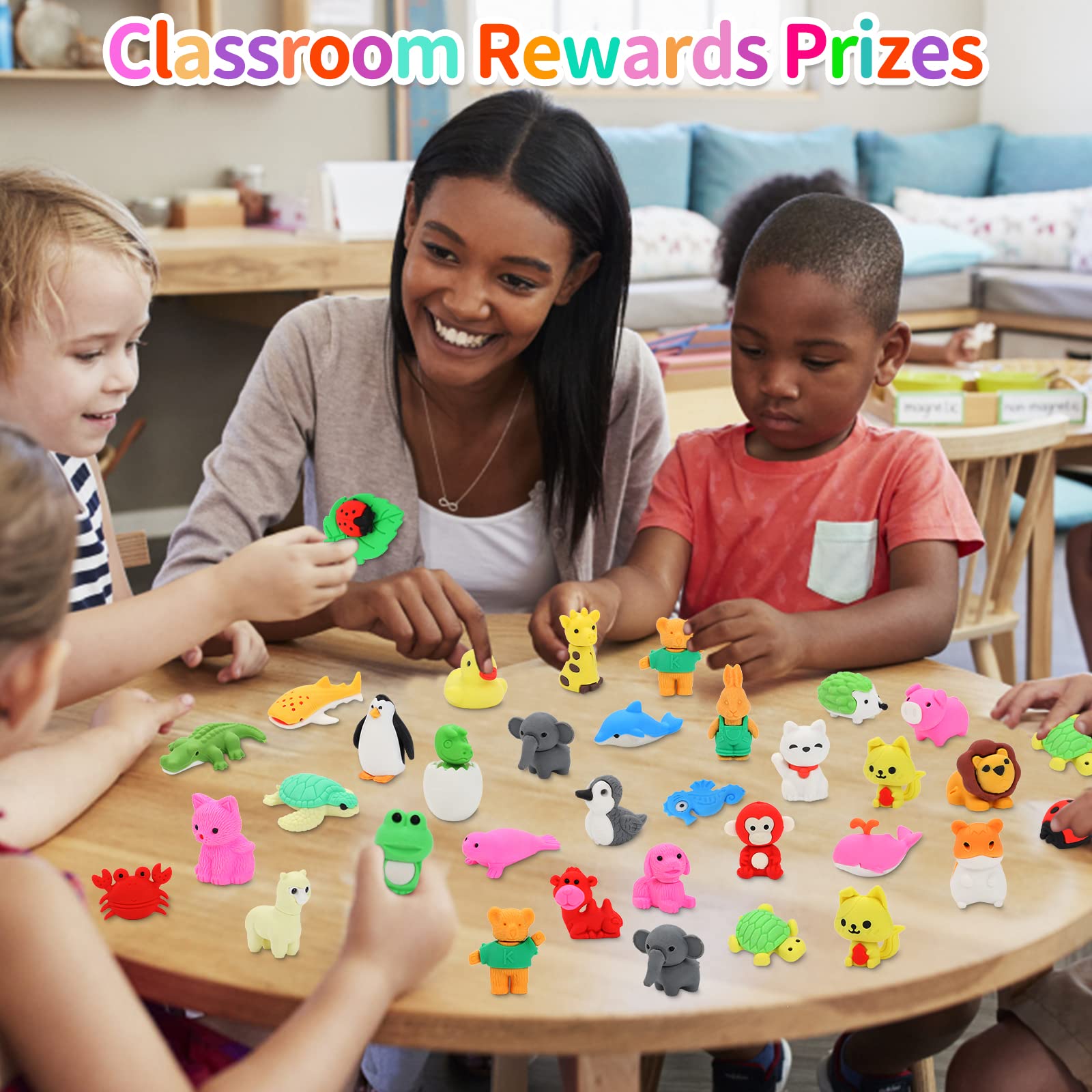LanMa animal erasers perfect as classroom rewards and party favors.