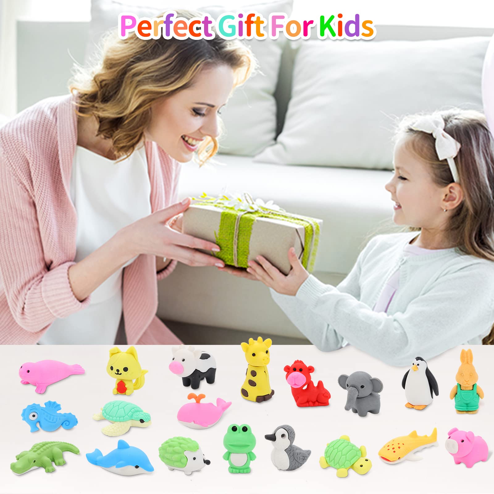 LanMa erasers suitable for DIY crafts and animal-themed decorations.