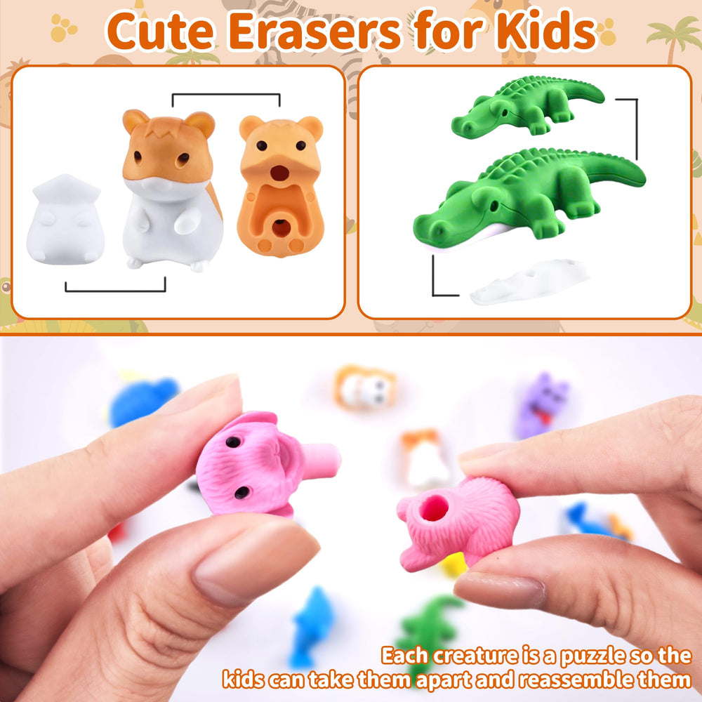 LanMa colorful hamster erasers brighten desks and spark color recognition.