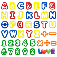 Includes 26 letters, 10 numbers, and 5 symbols for versatile learning sessions.