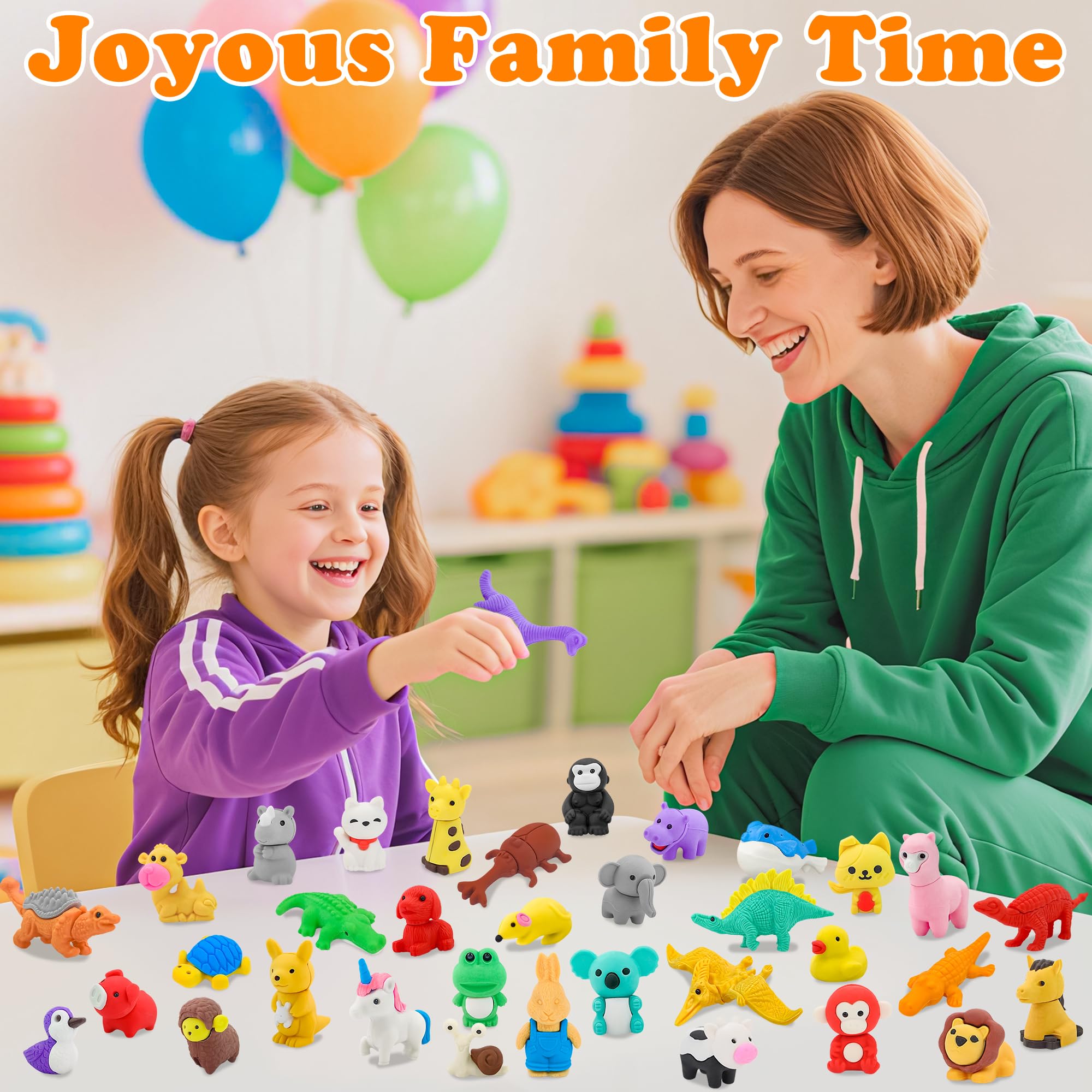LanMa Easter basket erasers suitable for holiday fillers