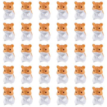 LanMa hamster erasers pack closeup highlights cute design and classroom appeal.