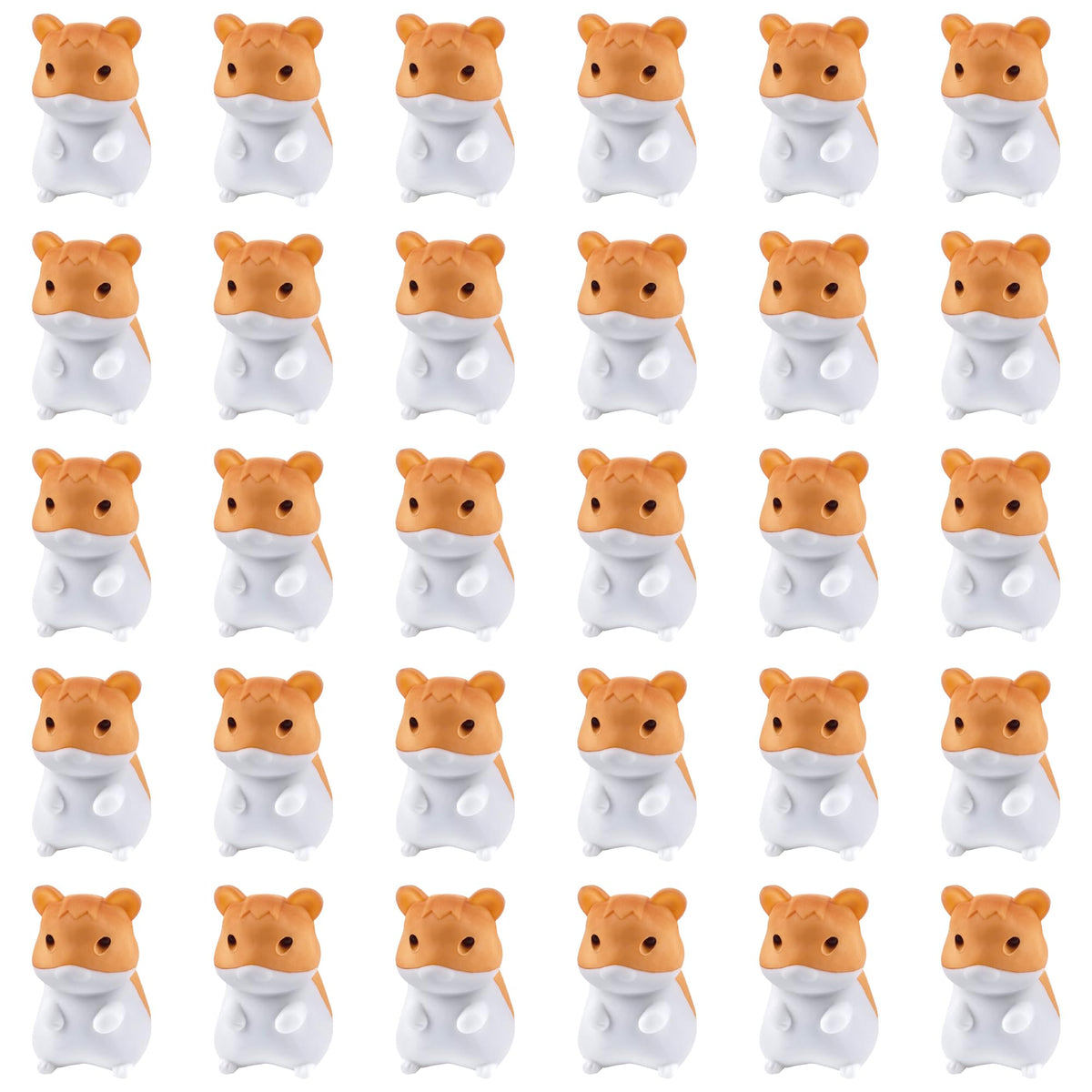 LanMa hamster erasers pack closeup highlights cute design and classroom appeal.