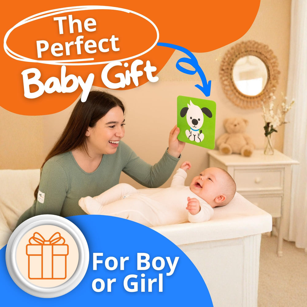 LaNoah Toys flash cards enable fun early sensory play at home.