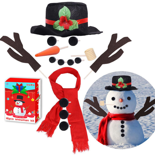 Lansian snowman kit top hat for creative dress-up and winter decor