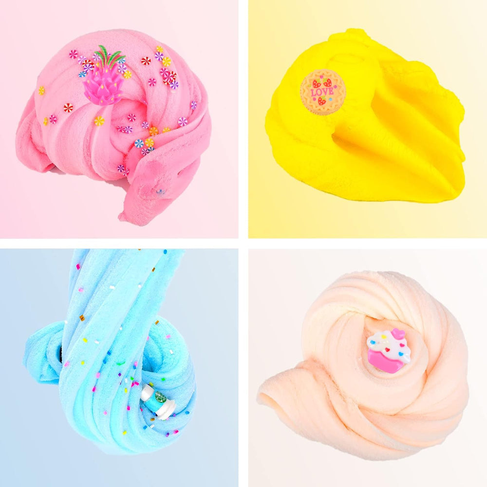 LANUMIONG Cloud Slime Kit color variations ready for sensory exploration.